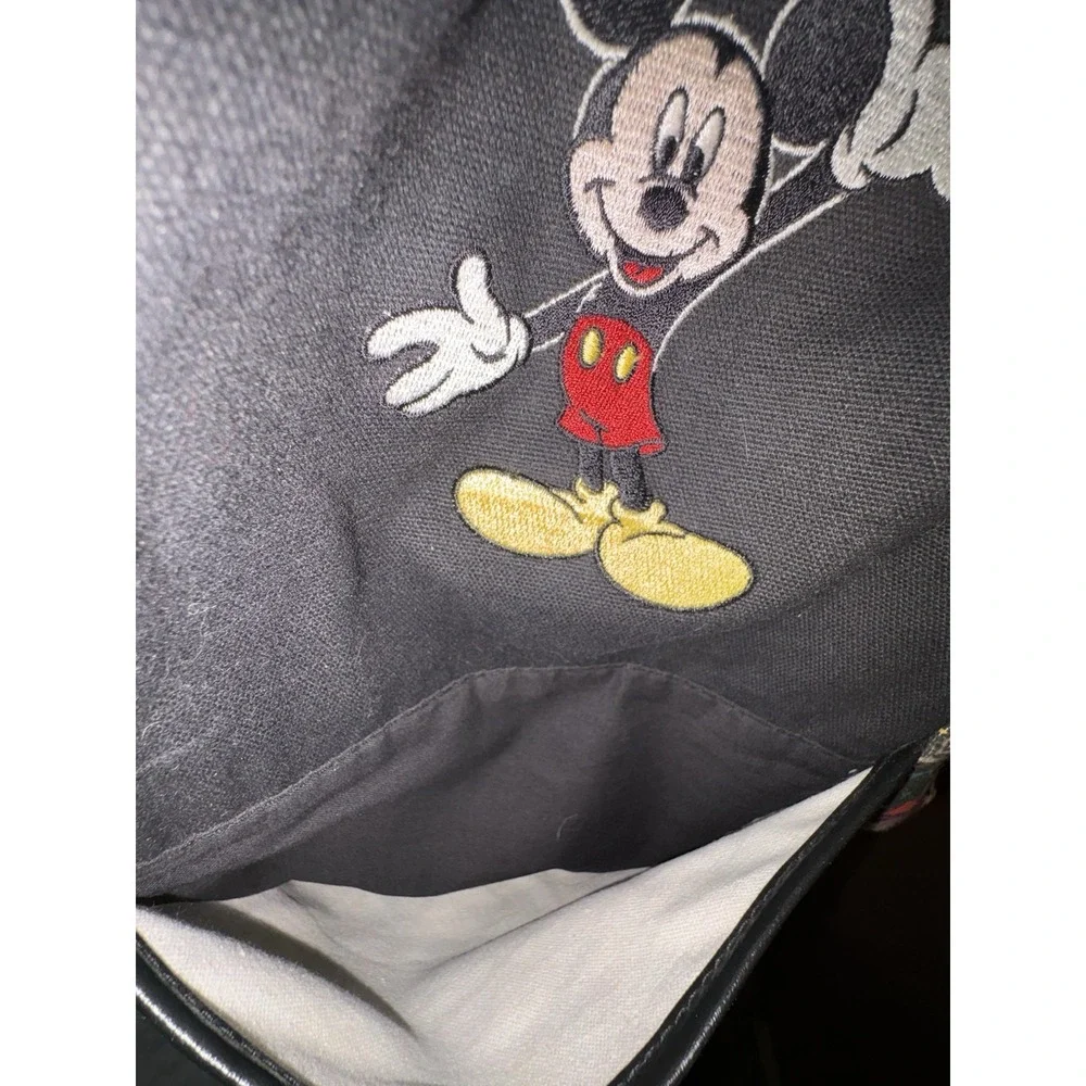 Vintage 90s Disney Mickey Mouse All Over Print Large Duffle Bag Travel Carry On